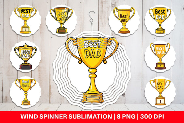 Wind Spinner Trophy Sublimation artnoy 