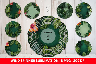 Wind Spinner Tropical Plants Sublimation artnoy 