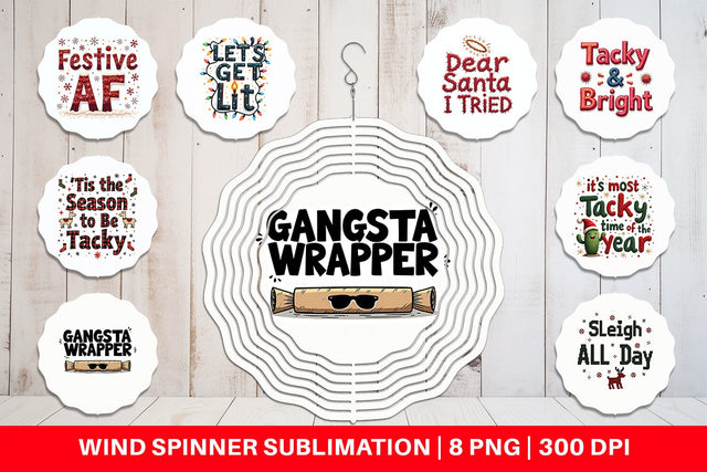 Wind Spinner Ugly Sweater Sayings: Tacky & Trendy Quotes Sublimation artnoy 