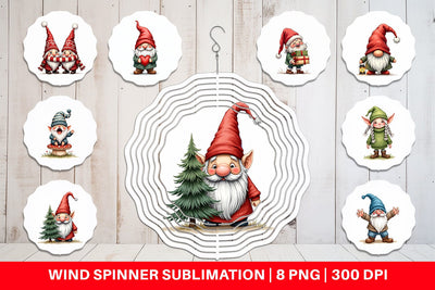 Wind Spinner UglyCute Nordic Gnomes Sublimation artnoy 