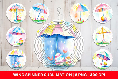 Wind Spinner Umbrella and Egg Sublimation artnoy 