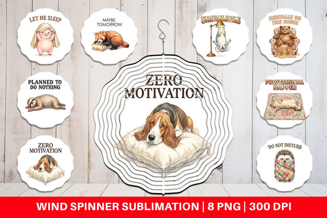 Wind Spinner Unapologetic Weekend Laziness Watercolor Sublimation artnoy 