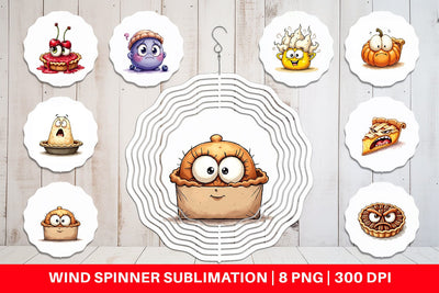 Wind Spinner Unenthusiastic Pies Sublimation artnoy 