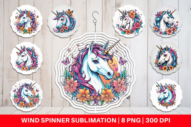 Wind Spinner Unicorn Sublimation artnoy 