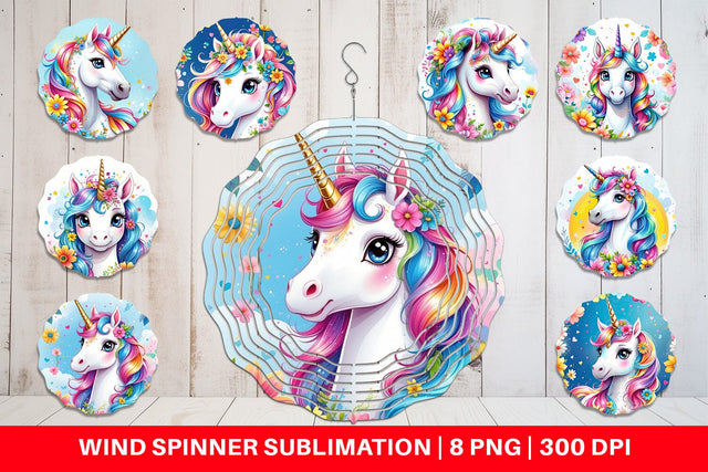 Wind Spinner Unicorn Sublimation artnoy 