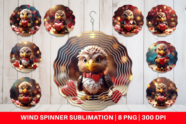 Wind Spinner Valentine Eagle Sublimation artnoy 
