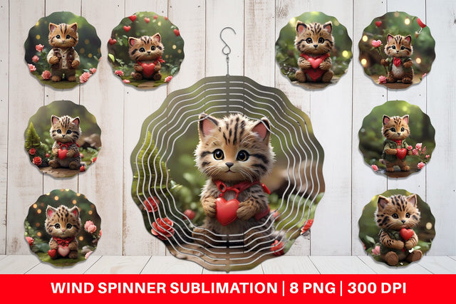 Wind Spinner Valentine Wildcat Sublimation artnoy 