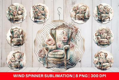 Wind Spinner Velvet Chair Sublimation artnoy 