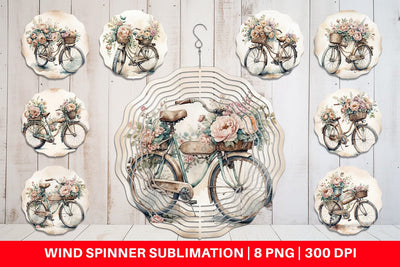 Wind Spinner Vintage Bike Sublimation artnoy 