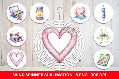 Wind Spinner Vintage Classroom Supplies Sublimation artnoy 