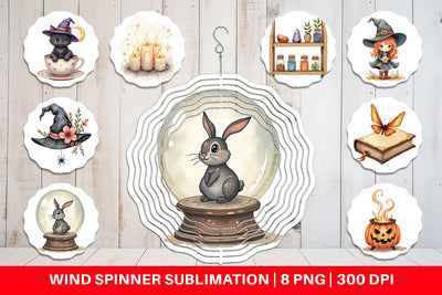 Wind Spinner Vintage Witchy Vibes Sublimation artnoy 