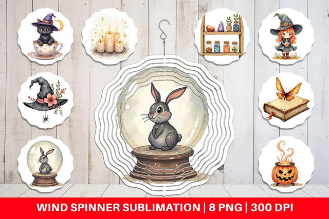 Wind Spinner Vintage Witchy Vibes Sublimation artnoy 