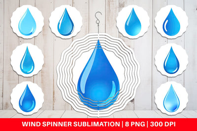 Wind Spinner Water Droplet Sublimation artnoy 