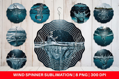 Wind Spinner Water Splash Sublimation artnoy 