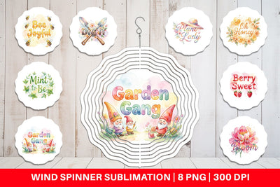 Wind Spinner Watercolor Funny Punny Garden Quotes Sublimation artnoy 