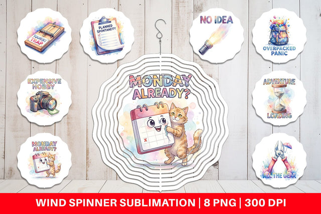 Wind Spinner Watercolor Funny Sarcastic Gear Quotes Sublimation artnoy 