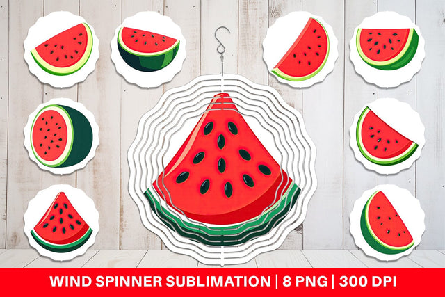 Wind Spinner Watermelon Sublimation artnoy 