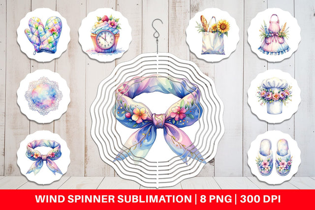 Wind Spinner Whimsical Apron & Chef Hat Sublimation artnoy 