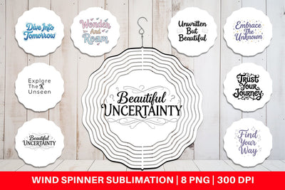 Wind Spinner Whimsical Journey Post Grad Quotes Sublimation artnoy 