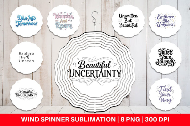 Wind Spinner Whimsical Journey Post Grad Quotes Sublimation artnoy 