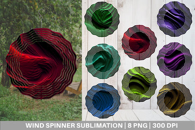 Wind Spinner Whipped Texture Sublimation artnoy 