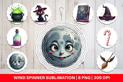 Wind Spinner Witch Elements Sublimation artnoy 