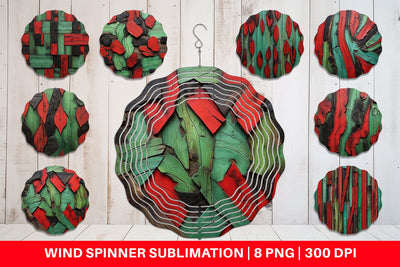Wind Spinner Wood Textured Sublimation artnoy 