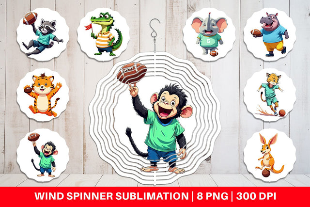Wind Spinner Zoo Football Team Sublimation artnoy 