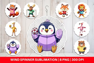 Wind Spinner Zoo Football Team Sublimation artnoy 