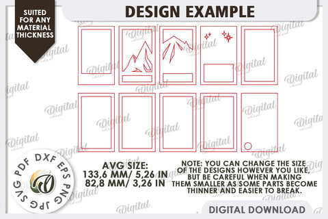 Window Led Nightlights Laser Cut Bundle. Light Boxes SVG SVG Evgenyia Guschina 