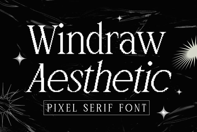 Windraw Aesthetic – Pixel Serif Font Font Arterfak Project 
