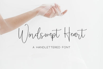 Windswept Heart Script Font Beck McCormick 