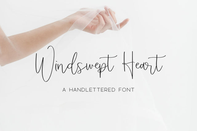 Windswept Heart Script Font Beck McCormick 