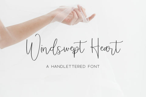 Windswept Heart Script Font Beck McCormick 