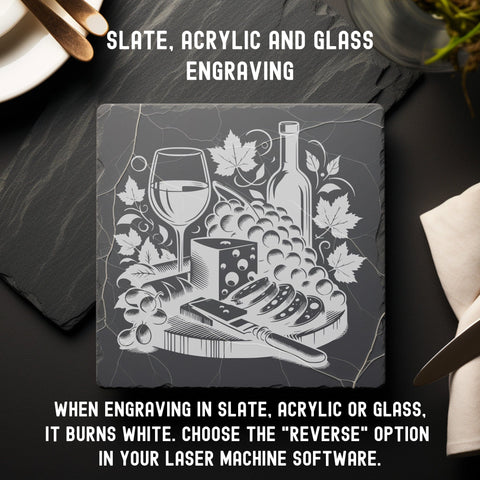 Wine and Cheese Charcuterie Board Design SVG CraftySVGStudio 