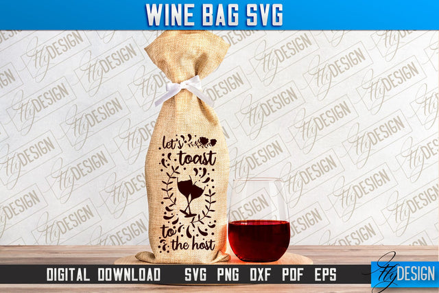 Wine Bag SVG Design | Alcohol SVG Quotes | Party SVG Quotes SVG Fly Design 