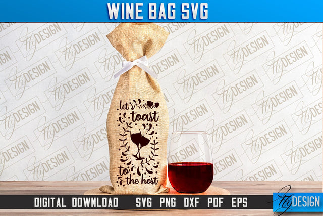 Wine Bag SVG Design | Alcohol SVG Quotes | Party SVG Quotes SVG Fly Design 