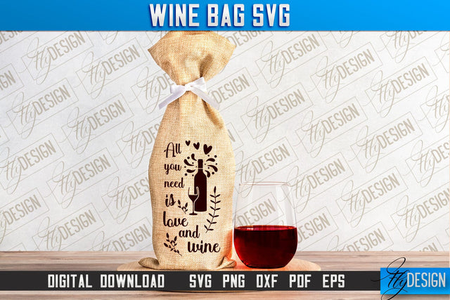 Wine Bag SVG Design | Alcohol SVG Quotes | Party SVG Quotes SVG Fly Design 