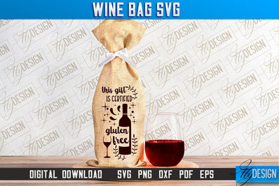 Wine Bag SVG Design | Alcohol SVG Quotes | Party SVG Quotes SVG Fly Design 