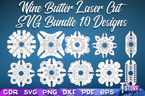 Wine Butler Design | Laser Cut Design | CNC File SVG The T Store Design 