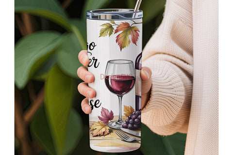 Wine & Cheese 20oz Tumbler Wrap Sublimation DesignSVG 