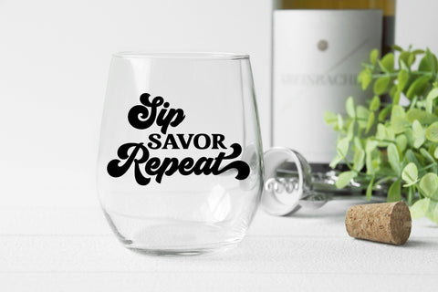 Wine Glass Bundle - 15 Designs PNG SVG DXF EPS SVG So Fontsy Design Shop 