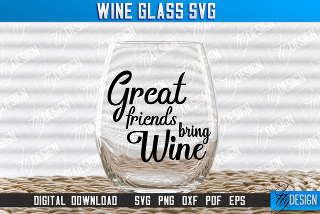 Wine Glass SVG Design | Alcohol SVG Quotes | Glass SVG Quotes v.1 SVG Fly Design 