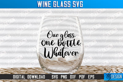 Wine Glass SVG Design | Alcohol SVG Quotes | Glass SVG Quotes v.1 SVG Fly Design 