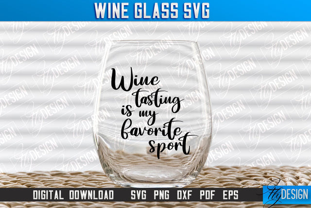 Wine Glass SVG Design | Alcohol SVG Quotes | Glass SVG Quotes v.1 SVG Fly Design 