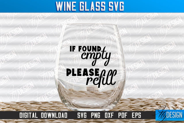 Wine Glass SVG Design | Alcohol SVG Quotes | Glass SVG Quotes v.1 SVG Fly Design 