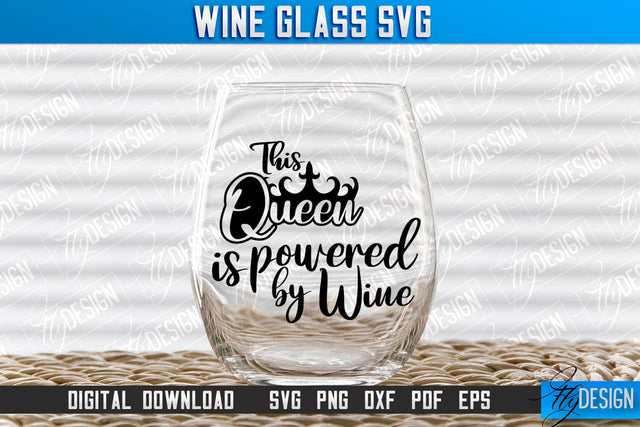 Wine Glass SVG Design | Alcohol SVG Quotes | Glass SVG Quotes v.1 SVG Fly Design 