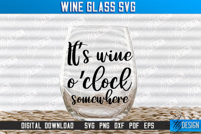 Wine Glass SVG Design | Alcohol SVG Quotes | Glass SVG Quotes v.1 SVG Fly Design 