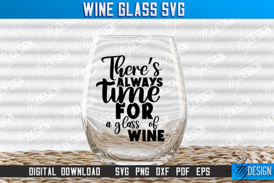 Wine Glass SVG Design | Alcohol SVG Quotes | Glass SVG Quotes v.1 SVG Fly Design 