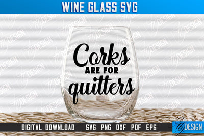 Wine Glass SVG Design | Alcohol SVG Quotes | Glass SVG Quotes v.1 SVG Fly Design 